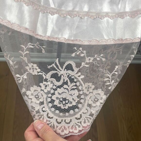 Lady Cameo Dallas Vintage Pink Satin Slip M - Picture 13 of 15